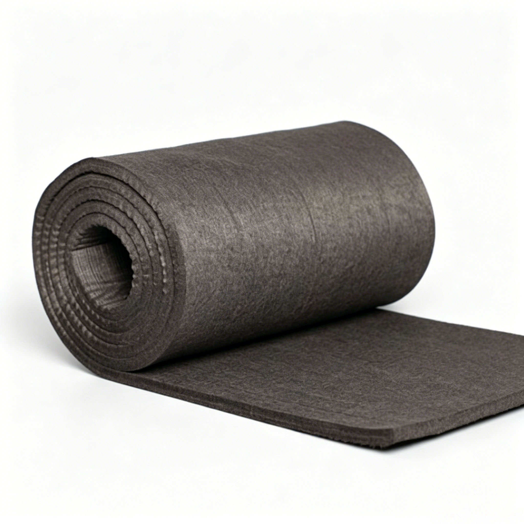 Feltro de grafite rayon com baixo teor de cinzas | Isolamento de alta temperatura para fornos semicondutores | Isolamento Térmico Flexível para Fornos de Sinterização