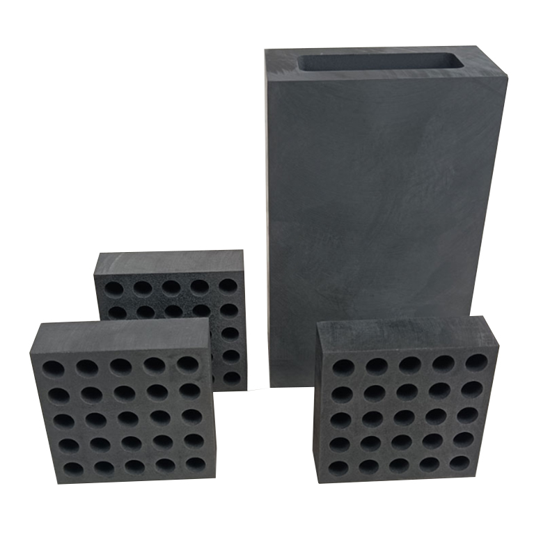 Moldes de sinteriza&ccedil;&atilde;o de grafite multicavidades quadradas de v&aacute;rios tamanhos e bloco de aquecimento de grafite de slot longo, matriz de grafite de alta pureza para produ&ccedil;&atilde;o em massa de diferentes segmentos de diamante