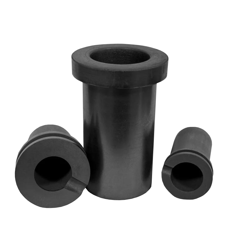 Conjunto familiar de tr&ecirc;s cadinhos de grafite de anel duplo em diferentes tamanhos, linha completa para joalheria e fus&atilde;o industrial