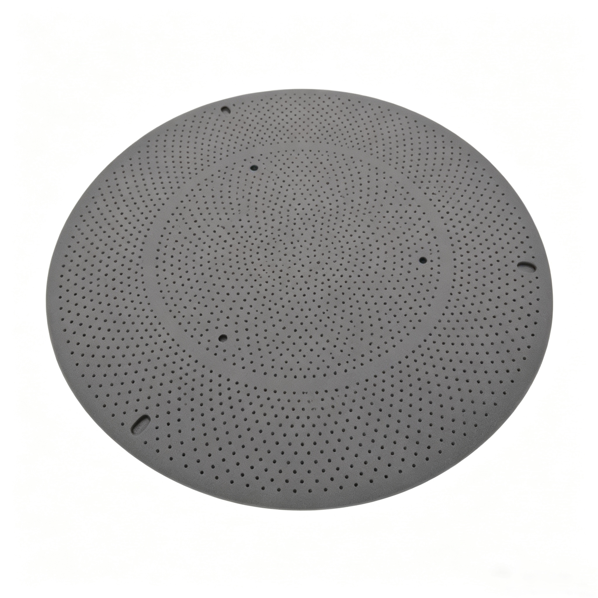 Disco de grafite ultra microfurado com posicionamento de ranhura na borda, placa de filtro de carbono poroso de alta precis&atilde;o para distribui&ccedil;&atilde;o fina de g&aacute;s e aplica&ccedil;&otilde;es de filtra&ccedil;&atilde;o de metal fundido