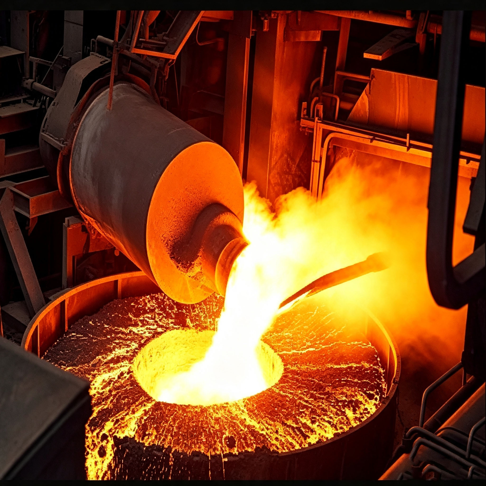 Kit de cadinho de grafite resistente a altas temperaturas com haste de agita&ccedil;&atilde;o, cena industrial de f&aacute;brica de fundi&ccedil;&atilde;o de metais preciosos, linha de produ&ccedil;&atilde;o de fundi&ccedil;&atilde;o em massa de platina e pal&aacute;dio ouro prata