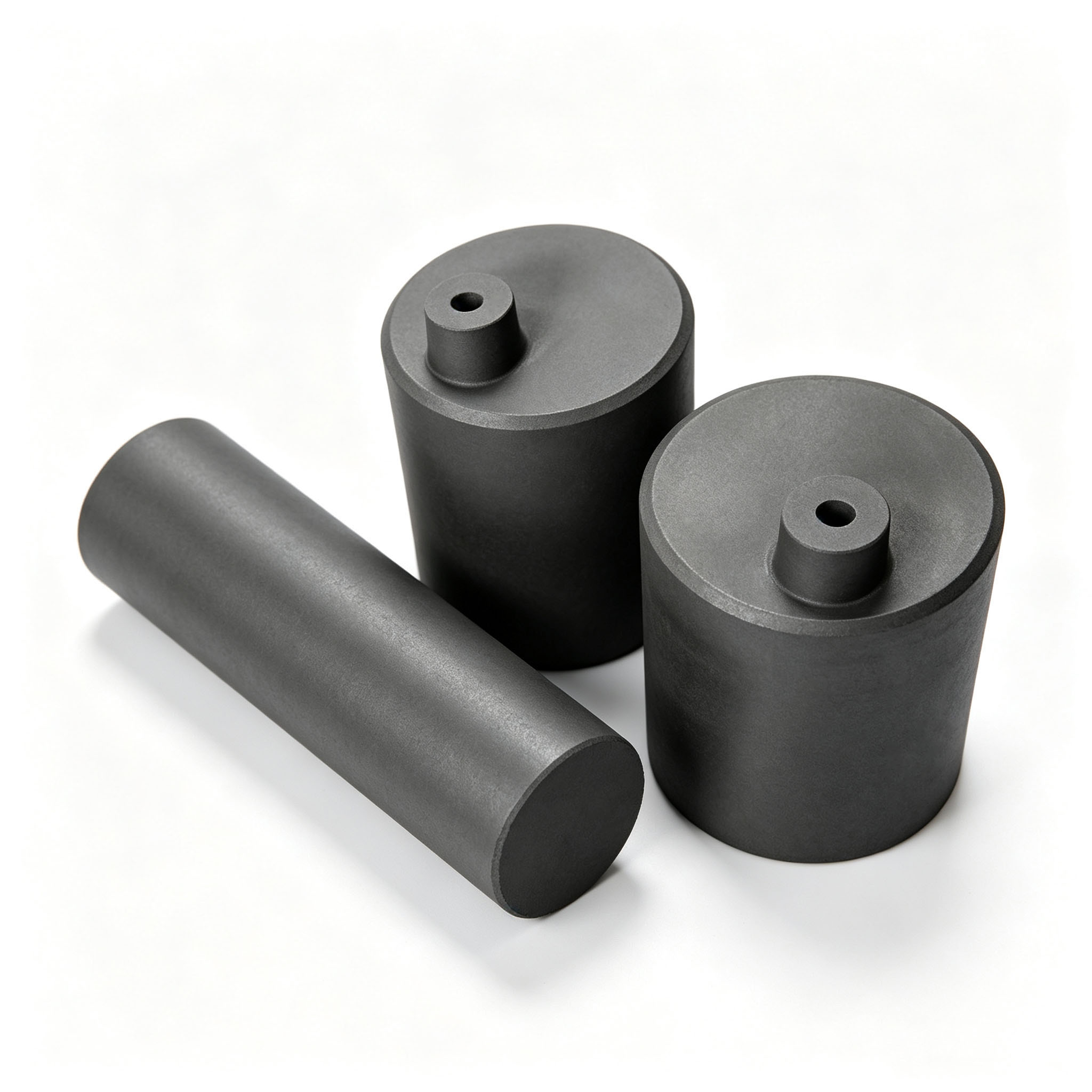Cadinho de derretimento de grafite personalizado, 2 pe&ccedil;as com coluna de furo superior combinada com haste de grafite s&oacute;lida para trabalho de fundi&ccedil;&atilde;o de laborat&oacute;rio